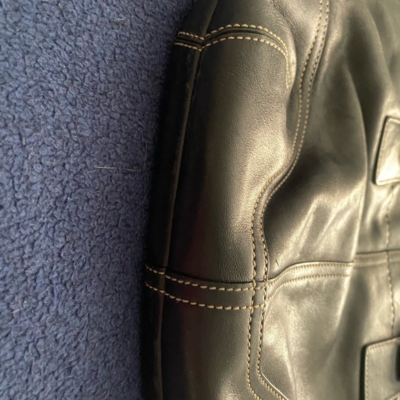 Coach black leather handbag - Picture 2 of 5